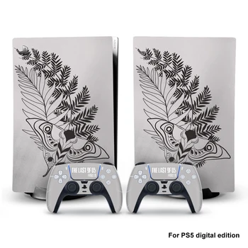 The Last Of Us Style PS5 Digital Edition Skin Sticker za konzole Playstation 5 i 2 kontrolera vinil naljepnica zaštitna koža 5