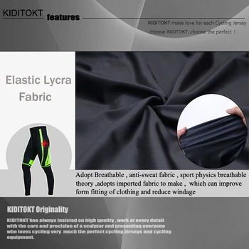KIDITOKT 2020 Pro toplo Biciklizam toplinske hlače anti-UV mountain bike hlače s 3D kontrola soft gel za muškarce