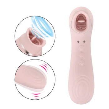 Klitoris sisanče i lizanje sisa bradavice ženski masturbator jezik vibrator stimulans vagine erotske sex igračke za žene