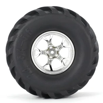 AUSTAR 4pcs AX-3003 130mm Rim Rubber Guma Tire Wheel Plastic Hub for 1/10 RC Big Feet Model HSP HPI Beadlock Spare Parts fz
