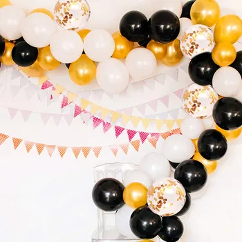 107 kom./lot bijelo zlato crni balon lateks гелиевые baloni za vjenčanje nakit stranke napuhavanje balona rođendan isporuke