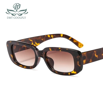 D & T 2020 Nova moda ovalni sunčane naočale Žene muškarci Vintage Luksuzni Brand dizajner boja leće PC Frame Sexy Party pravokutnik sunčane naočale