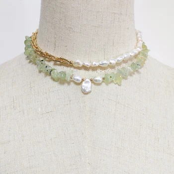 žene debeli коренастые lanac ogrlica prirodni slatkovodni biseri simetrični dizajn ogrlica moda izjava ovratnik nakit poklon
