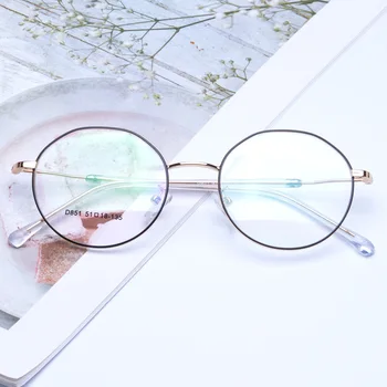 Rafting okvira za naočale, ženska kratkovidnost recept naočale metalni potpuna optička okvira za naočale D851 okvira za naočale