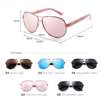 MATIĆ Vintage retro-ženski moda i sunčane naočale, dame i roza nijanse leće slr sunčane naočale za vožnju ženski brand dizajner