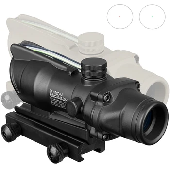 Taktički ACOG stil 1X32 crvena zelena spot vid pravi fiber optički ciljnik s 20 mm Пикатинни šinu za M16 puška za lov Caza