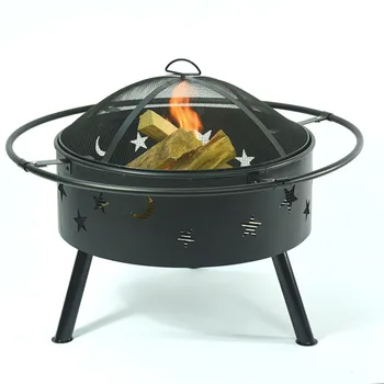24 inčni vanjski štednjak кострище štednjak prijenosni vrt dvorište drva plamenik kamp oprema za roštilj roštilj ploča ugljen štednjak, peć na drva