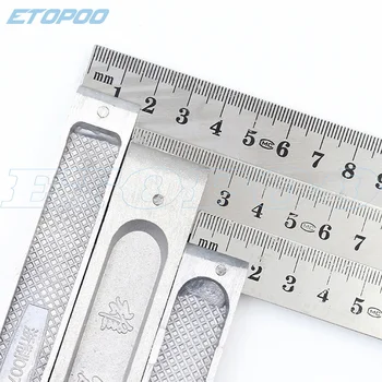 Trokutasti oblik linija brzina aluminijske legure kvadratnom kutomjer Mitra za stolarije, mjerne instrumente ferramenta mjera market