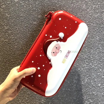 Božićna tema NS Switch torba za pohranu PU Hard Cover Shell NS Portable Case Box ugrađeni držač za pribor Nintendo Switch
