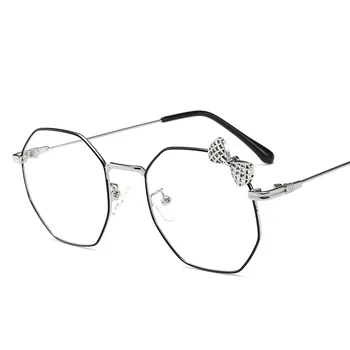 2019 modni okrugle naočale ženska branded dizajnerske cipele trend identitet luk nakit naočale okviri slatka naočale