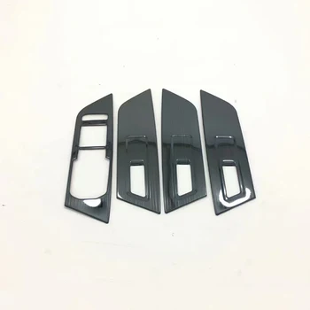 Za Škoda Karoq 2017 2018 nehrđajućeg čelika windowpane podizanje gumb poklopac završiti vrata automobila naslon za ruku ploča za uređenje naljepnice 4 kom.