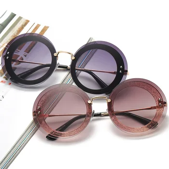 Najnovija Moda Okrugle Sunčane Naočale Žene Brand Dizajner Berba Gradijent Ispunjava Nijanse Sunčane Naočale Oculos De Sol Feminino Lentes