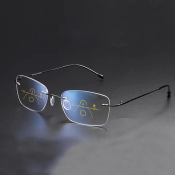 Nove bez okvira progresivne мультифокальные naočale za čitanje muškarci pametni povećati naočale za čitanje žene anti-plave naočale za dalekovidnost s футляром