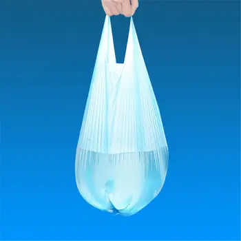 5 role vreća za smeće kućni ured debelu plastičnu vrećicu prijenosni okoliša neotrovne vrećice za smeće bez mirisa 100 kom.