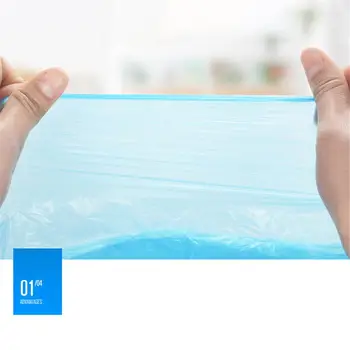 5 role vreća za smeće kućni ured debelu plastičnu vrećicu prijenosni okoliša neotrovne vrećice za smeće bez mirisa 100 kom.