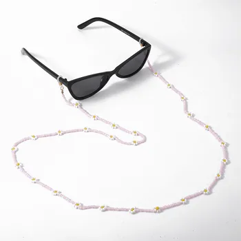 Boho jednostavan šareni cvijet perle naočale lanac za žene i djevojčice nositelji naočale sunčane naočale remen đonovi vrat uže pribor