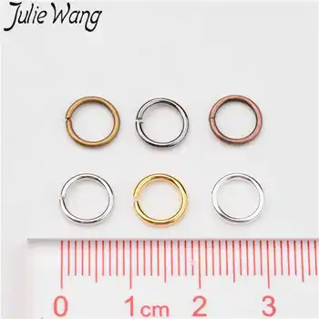 Julie Vang 1 kutija 4-10 mm bakar vanjski skok prsten mješoviti 6 boja pribor set za ogrlica narukvica naušnice izrada nakita