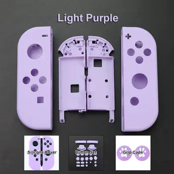 Plastično kućište Shell Case kontroler za Nintendo Switch NS Joy-Con Controller w/Full L R Buttons,mekana silikonska kapa,kape za hvatanje palca