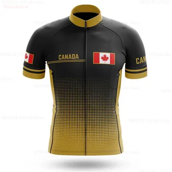 2021 Kanada Kratkih Rukava Bicikl Dres Javorov List Biciklizam Dres Ropa Ciclismo Muški Godišnji Bicikl Mayo Motocross Dres