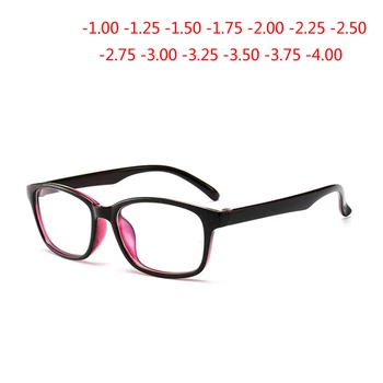 -1.0 -1.25 -1.5 -1.75 do -4.0 četvrtaste naočale za kratkovidnost sa градусом žene muškarci kratkovidnost naočale vanjski crni unutarnji ljubičasta kadar