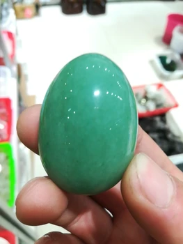 1pc prirodni kvarc yoni jaja, Kristal i jade jaja ben wa loptu za žene Kegelove vježbe masaža i opuštanje