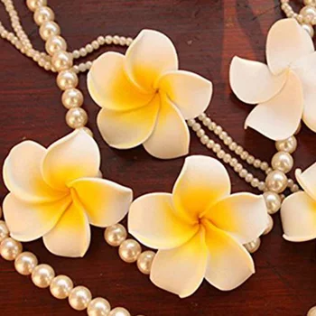 100pc Frangipani Havaji cvijet glave pjene dekoracija za vjenčanje zanat stil cvijeće Havaji эннес (5 cm)