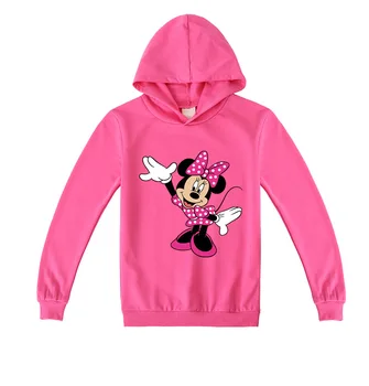 Disney Proljeće I Jesen Crtani Minnie Mouse Hoodies Dijete Majica Baby Boy Girl Odijelo Odjeća Teen Sport Majica Dugi Rukav