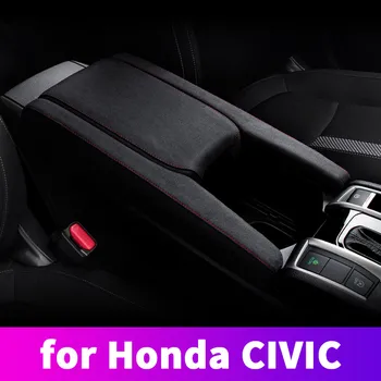 Umjetno krzno naslon za ruku okvir zaštitni poklopac vrata, naslon za ruku Jastuk ukras modifikacija za Honda Civic 10th 2017 2018 2020 2020