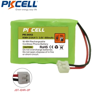 1PCS PKCELL NiMh punjiva baterija bežičnog telefona 3.6 V 2/3AA*3 600mAh za Vtech CPH-403D GE-TL26145 PK-0042 P-P304 CPH-403D