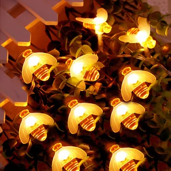 20Led led linije odmor svjetla гирлянда baterije USB napajanje pčela Vila vjenčanje Ramazan Diwali božićne dekoracije novi JQ