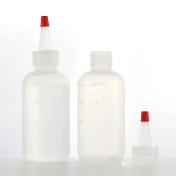 10шт 120 ml plastične выжимные boce sa skalom praznu špricu boce dispenzer kapaljke za kućnu skladištenje boca(Bijela)