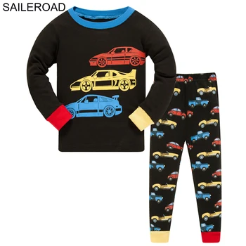 SAILEROAD dječaci noćno rublje 2020 buldožer djeca pidžama odijelo Jesen Zima dječji noć odijelo pamuk dječja pidžama pidžama
