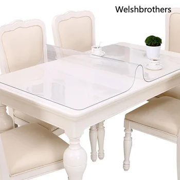 Stolnjak na trgu stol, kuhinjski otporna na ulje stolnjak, vodootporan prozirni mat površine, mat silikonska soft stolnjak