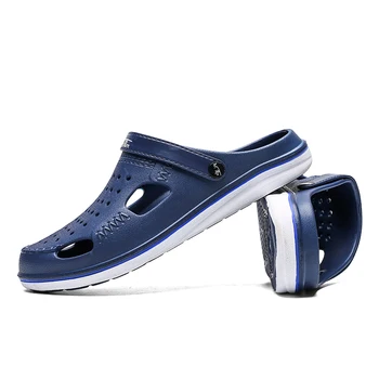 Nove Ljetne Muške Cipele 2021 Glavni Svjetlo Crokk Klompe I Papuče Japanke Non-Slide Beach Causual Vanjski Sandale Crock