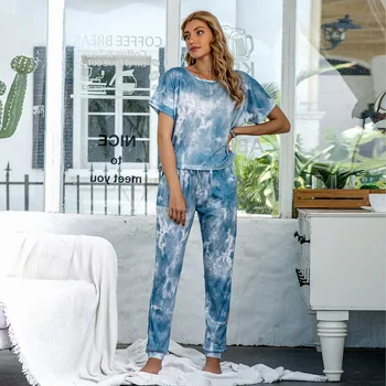 2020New proljeće i ljeto Ženska kućna odjeća Hlače pidžama s kratkim rukavima za žene Majice za spavanje pidžama Ženske pidžame