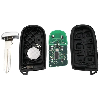 3+1 panika 4 gumba za Smart Remote Key Fob 433MHz s čipom 7953A za Dodge Dart Charger za Chrysler 200 300 uncut M3N40821302