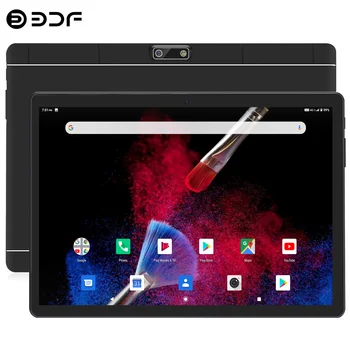 BDF 10,1 inčni tablet Android 9.0 Octa Core 4G telefonski poziv LTE 2.5 D kaljeno staklo Google Play 5MP kamera WiFi Bluetooth GPS Pad