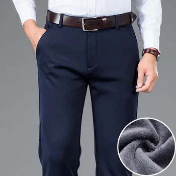 Kvalitetna muška moda formalna poslovna odjeća butik hlače business casual odijelo hlače vjenčanicu osobe plus topli baršun