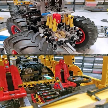 Moc cigle super utrka kamion setove tehnolog gradivni blokovi off-road 8X8 automobila sastaviti model pribor izgradnja igračke, pokloni