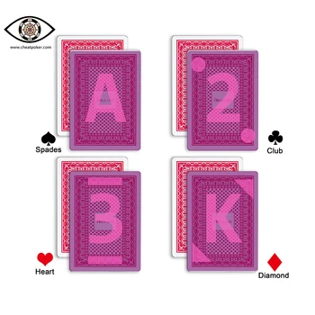 Označene igraće karte za infracrvene kontaktnih leća, na palubi trikove poker kluba, anti-cheat-poker