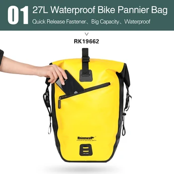 Rhinowalk Bike bag set for long distance cycling trip Waterproof Bicycle Bag Pannier Handlebar bag Frame Bag Cycling Trip