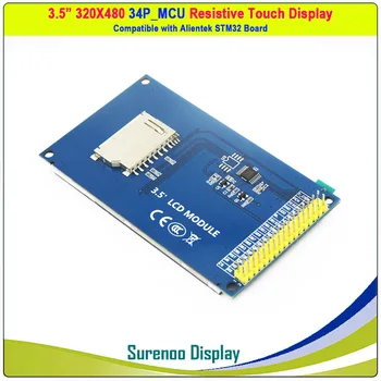 3,5 inča 480*320 16-bitni paralelni MCU ILI9486 TFT LCD modul zaslon w/ XPT2046 резистивная touchpad i tiskana pločica Adpater