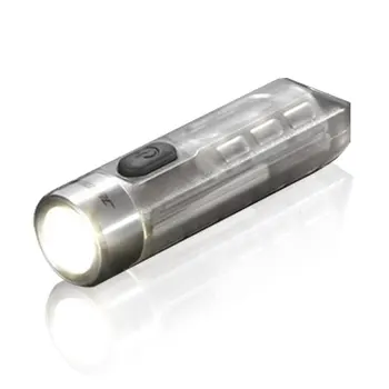 JETBEAM MINI-ONE 500lm EDC LED svjetiljka Privjesak s UV/zelena/crvena RGB Sidelight Type-C Punjiva mini džepnu svjetiljku