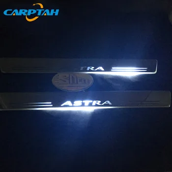 Carptah 4pcs Moving LED Light Car vrata prag потертость ploča put dinamičan vrpca dobrodošlicu lampica za Opel Astra 2016 2017 2018