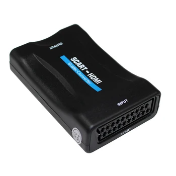 1080P SCART to HDMI Audio Video upscale pretvarač adapter za HD TV-DVD za Sky Box-STB Plug and Play
