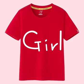 Girls T-Shirt 2020 New Baby Girl Cotton Letter Printing T-Shirt Child Summer Slatka Round Neck Tops Fashion Teens Casual T-Shirt