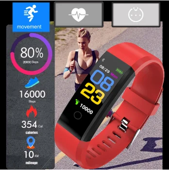 115Plus narukvica otkucaja srca i krvnog tlaka Smart Band fitness tracker Smartband Bluetooth narukvica za fitbits Smart Watch