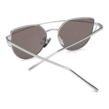 Psacss Cat Eye sunčane naočale Žene 2019 brand dizajner sunčane naočale stare metalne reflektirajućim sunčane naočale ženski Oculos De Sol Gafas UV