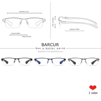 BARCUR Design Anti Blue Light Blocking Reading Glass Design For Computer Myopia Wome Men recept naočale UV400