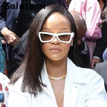 Crno Bijela Mačka Oči Sunčane Naočale Za Muškarce I Žene Luksuzni Brand Luk Oblik Rihanna Stil Sunčane Naočale Gospodo Berba Male Nijanse